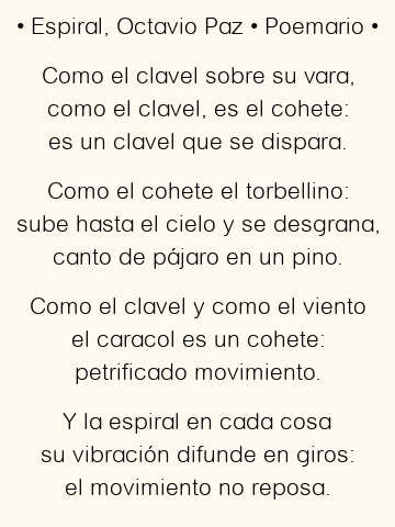 Espiral, por Octavio Paz